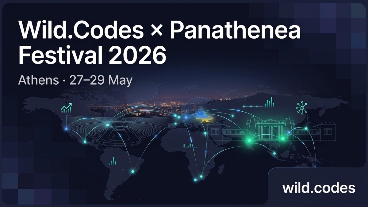 Wild.Codes at Panathenea Festival 2026 in Athens — Ukrainian tech delegation blog hero