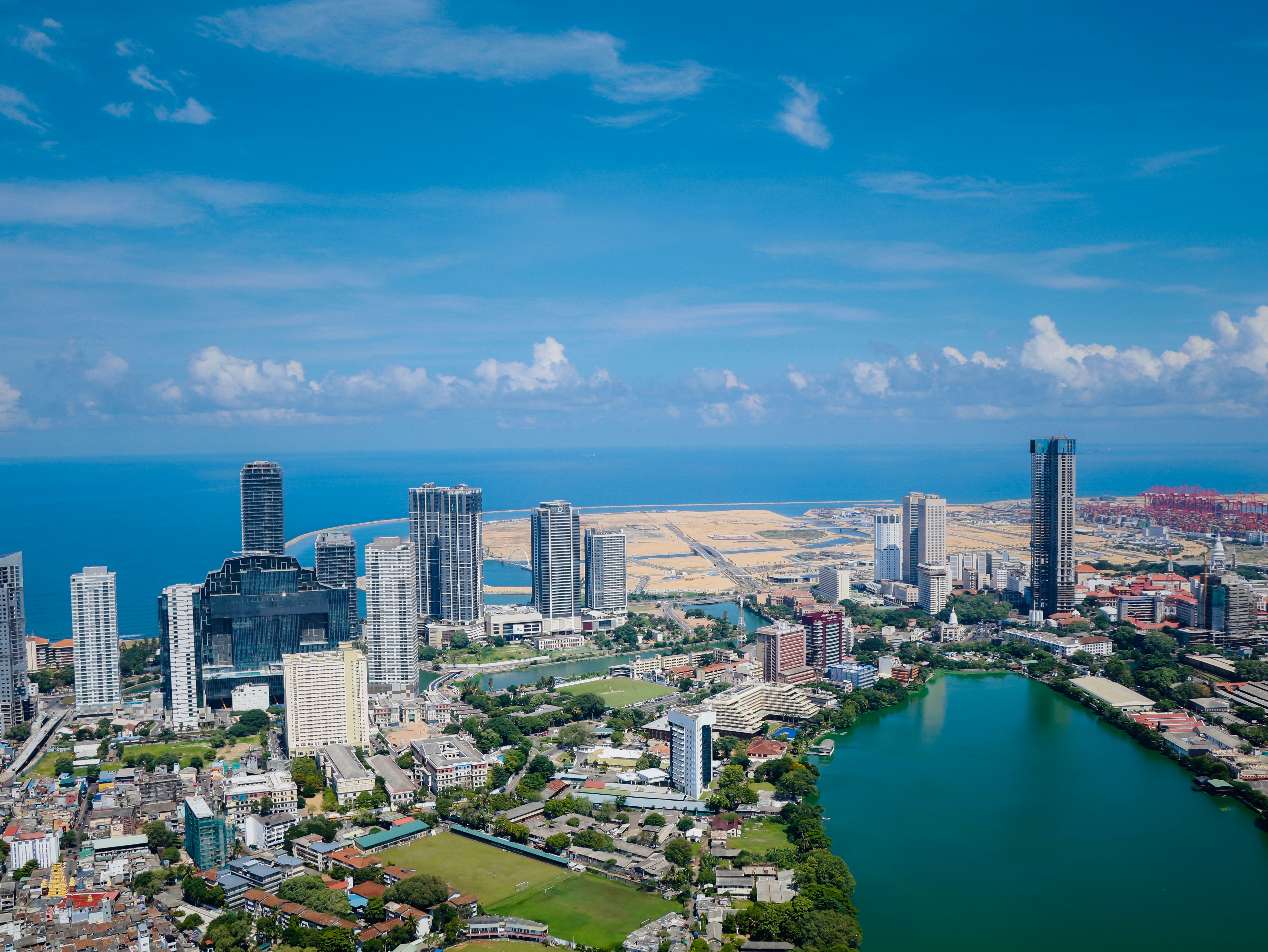 Aerial View of Colombo Skyline, Sri Lanka · Free Stock Photo